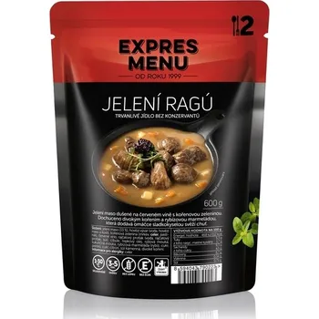 Hotové jídlo EXPRES MENU Jelení ragú 600 g