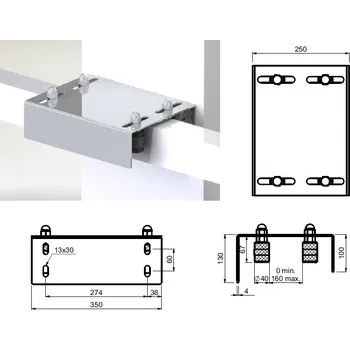GRM 4 - velké horní vedení brány se čtyřmi válci - stavitelné - GRM4 - velké horní vedení brány se čtyřmi válci - stavitelné