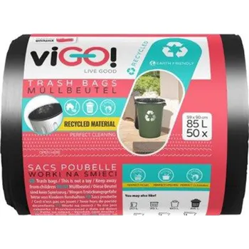 Pytle na odpadky viGO Odpadkové pytle LDPE silné 85 l 50 ks