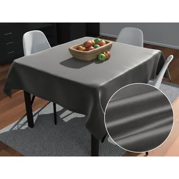 ubrus Saténový čtvercový ubrus polyesterový Satén LUX-004 Šedohnědý 40x40 cm