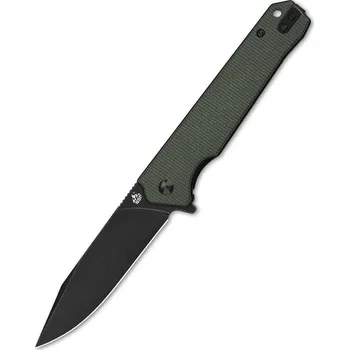 Pracovní nůž QSP knife Mamba V2, zavírací nůž s klipem, zelený, černá čepel QS111-I2