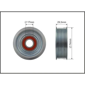 Auto-moto Vratná/vodicí kladka, klínový žebrový řemen CAFFARO 500388