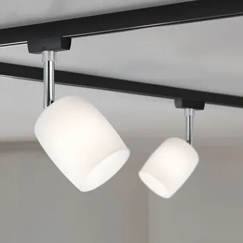 Bodové svítidlo Paulmann 96966 Blossom spot pro Urail system, 1x10W G9, černá + bílé sklo