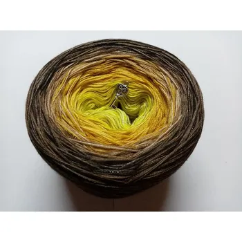 Příze Klementýna 3-nitka 1000m s lurexem (Duhové klubko s lurexem Klementýna)