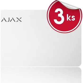 Zabezpečovací technika Ajax Pass Card 3ks Barva: Bílá