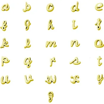 Přívěsek Šperky4U Navlékací ocelový přívěsek iniciála - písmeno - PP-1005-G