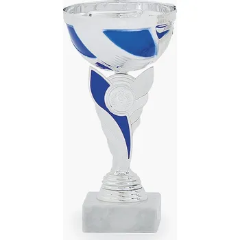 Cinkili Pohár C23078 stříbrný/modrý Označení: E, Výška: 15 cm, Průměr: 70 mm