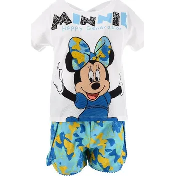Dívčí tričko Bílo-modrý dívčí set Disney Minnie Mouse Velikost: 128
