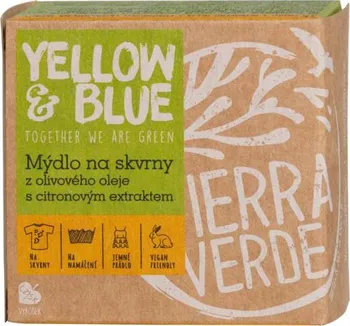 Mýdlo na praní Tierra Verde Yellow & Blue olivové mýdlo s citronovým extraktem 200 g