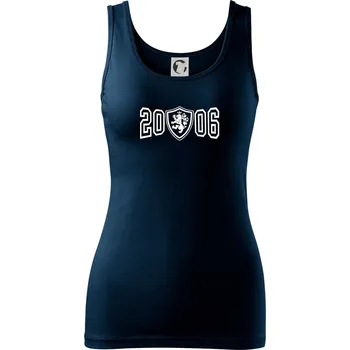 Dámské tričko Narozeninový motiv - znak - 2006 - Dámské tílko - M ( Námořní modrá (velmi tmavá - téměř černá) )