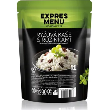 Hotové jídlo EXPRES MENU Rýžová kaše s rozinkami 300 g