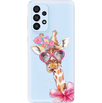 Pouzdro na mobilní telefon Odolné silikonové pouzdro iSaprio - Lady Giraffe - Samsung Galaxy A33 5G