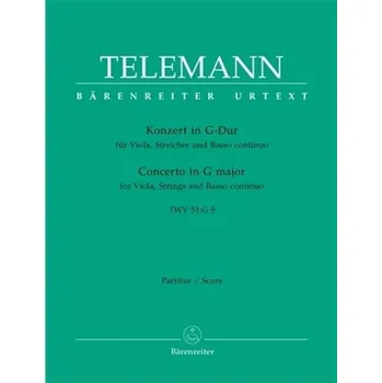 Koncert pro violu, smyčce a basso continuo G dur TWV 51:G9