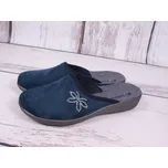 Pantofle papuče bačkory Inblu 5D19-004 tmavomodré s kamínkovým motýlkem velikost: 41