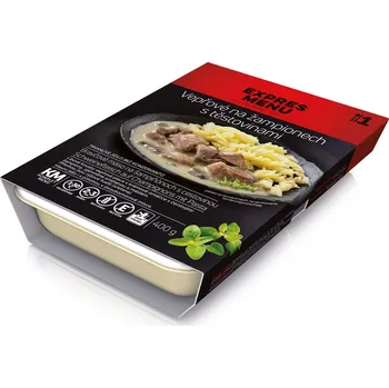 Hotové jídlo EXPRES MENU Vepřové na žampionech s těstovinami 400 g