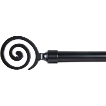 Kovová konzole "SPIRAL BLACK" 120-210cm