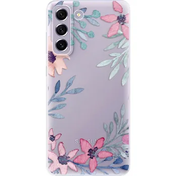 Odolné silikonové pouzdro iSaprio - Leaves and Flowers - Samsung Galaxy S21 FE 5G