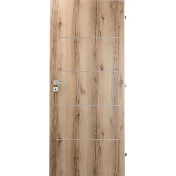 Interiérové dveře Interiérové dveře Naturel Ibiza alu pravé 70 cm dub natura IBIZAALUCPLDN70P