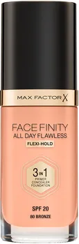 Make-up Max Factor Facefinity All Day Flawless 3in1 dlouhotrvající make-up SPF20 30 ml