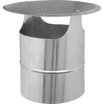 Komín Oromis Komínová stříška Vysoká kulatá - pozink barevný Barva: Měděně hnědá, Průměr: 100, Osazení: Zasunutí do kouřovodu