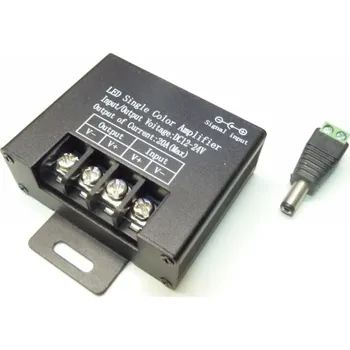 Příslušenství pro LED osvětlení T-LED LN002034 20A AMP7 jednokanálový zesilovač signálu 12-24VDC