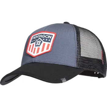 Kšiltovka Pentagon® Tactical Kšiltovka Era Trucker US Flag Pentagon®, Barva: Wolf Grey