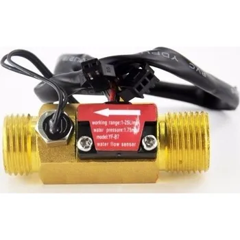 Vývojová deska Mosazný průtokoměr s termistorem YF-B7 M8 1-25L/min 5-15V