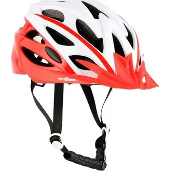 Cyklistická přilba NILS Helma MTW210 bílá-červená S(48-53 cm)