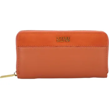 Peněženka Příjemná dámská koženková pouzdrová peněženka Silvana, korálová červená