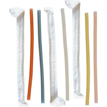 Rýžová brčka RICETIME 8 mm (70 ks) - samostatně balená brčka