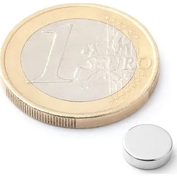 Dekorativní magnet Neodymový magnet kotouč Ø&nbsp;7&nbsp;mm, v.&nbsp;2&nbsp;mm, N50, síla 830&nbsp;g