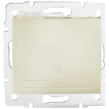 vypínač KANLUX DOMO Zvonkové tlačítko - perleťově bílá