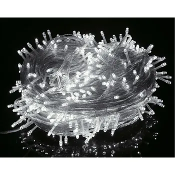 Vánoční dekorace VOR 21M - vánoční osvětlení, 21m vánoční světelný řetěz venkovní, IP44, svit bílá studená a bílá teplá, 8 programů. Barva: Bílá studená