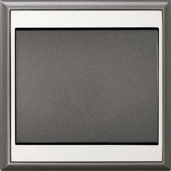 vypínač Tlačítko E2 5001114431951 Lune antracit/stříbrné