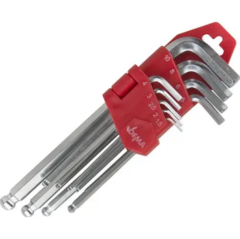 Ruční nářadí DEMA Imbusové klíče s kulovou hlavou, sada 9 ks