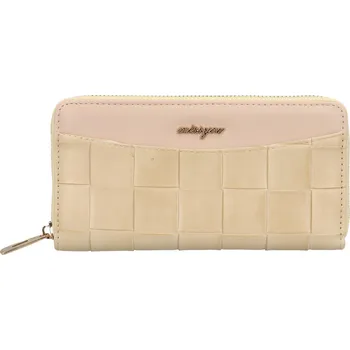 Peněženka Zajímavá dámská koženková pouzdrová peněženka Sagii, žlutá