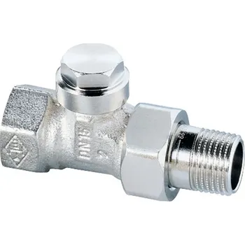 Heimeier šroubení radiátorové uzavíratelné přímé, 1/2"