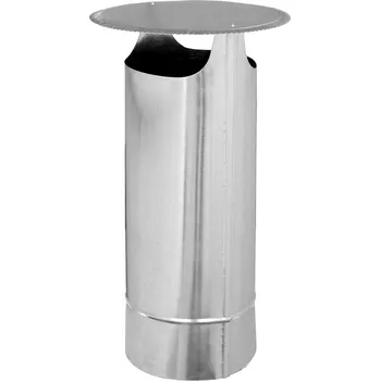 Komín Oromis Komínová stříška 0.5 m kulatá - nerez 0.6 mm Průměr: 118, Osazení: Osazení přes kouřovod