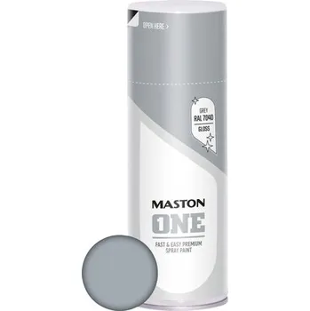 Barva ve spreji Barva ve spreji ONE, šedá lesk 400ml RAL7040