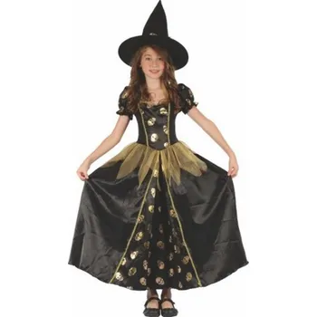 Karnevalový kostým MaDe Kostým na karneval čarodějka 120-130 cm