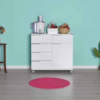 Komoda ASIR Komoda ADRA vysoký lesk bílá