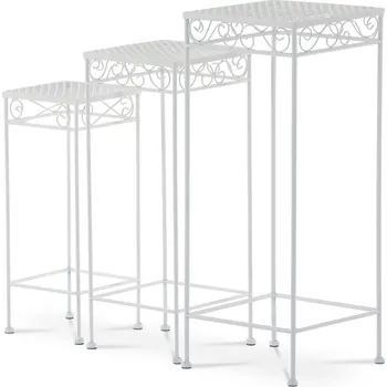 Stojan na květiny Autronic JF2243 3 ks bílé