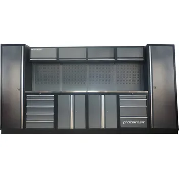 Sestava dílenského nábytku Procarosa PROFESSIONAL XL-3 Pracovní deska: nerezová, Hmotnost: 375,3 kg