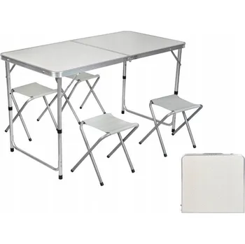 kempingový stůl Malatec 7893 kempingový set bílý