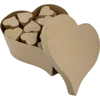 Dárková krabička EFCO Krabičky z kartonu sada (51ks) Srdce