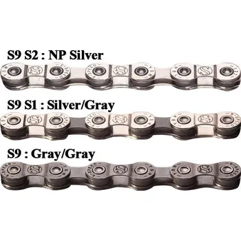 Řetěz na kolo Yaban - Řetěz S9 S2 stříbrný 9x (116čl.)