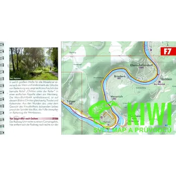 Esterbauer vydavatelství cykloprůvodce Mosel-Radweg 1:50 t. německy