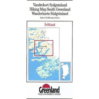 mapa South Greenland Ivittuut (Greenland/Grónsko) 1:75 t. - Greenland (2022)