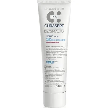 zubní pasta CURASEPT Biosmalto Mousse Caries Abraze & Eroze 50 ml