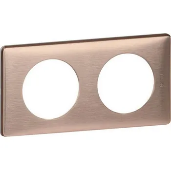 vypínač CÉLIANE RÁMEČEK 2-NÁSOBNÝ MĚĎ NOVÁ LEGRAND 068992